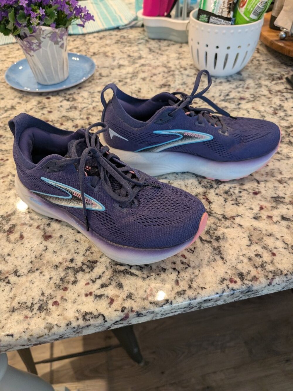 Brooks Glycerin 22 Wmn Shoe Blue/Pcoat 7.5 wide